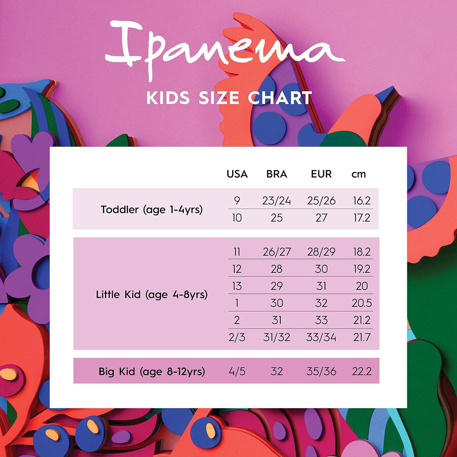 ipanema wave heart ii kids flip flops - stylish and comfortable summer sandals with non-slip sole for active play pink and red size 10-11 sandals