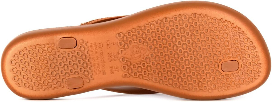 ipanema womens wave heart flip flop - comfortable stylish summer sandal with metallic heart embellishment anatomic footbed non-slip sole brown and bronze size 5 flip-flops