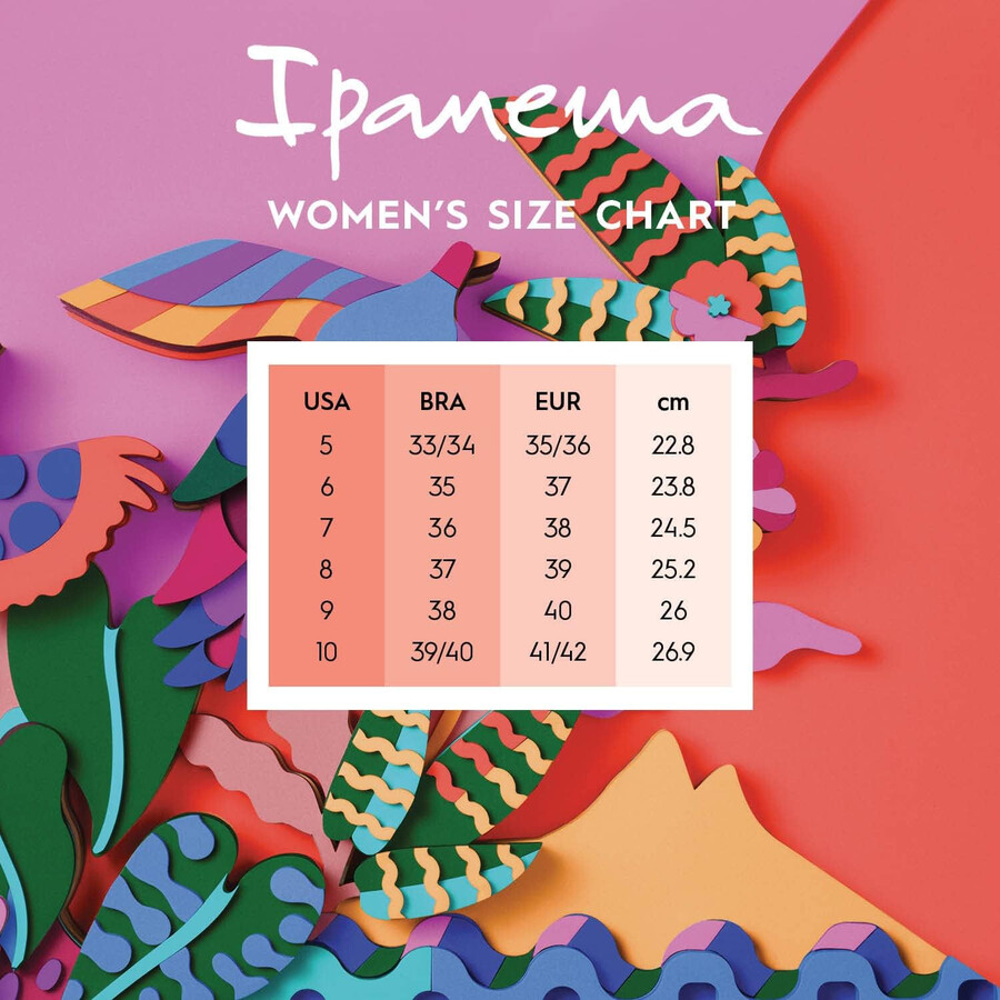 ipanema womens expression flip flop - comfortable fun stylish multi color summer sandal with anatomic footbed non-slip sole pink green and yellow size 10 flip-flops