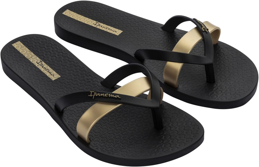 ipanema womens kirei flip flops blackgold 8 flip-flops