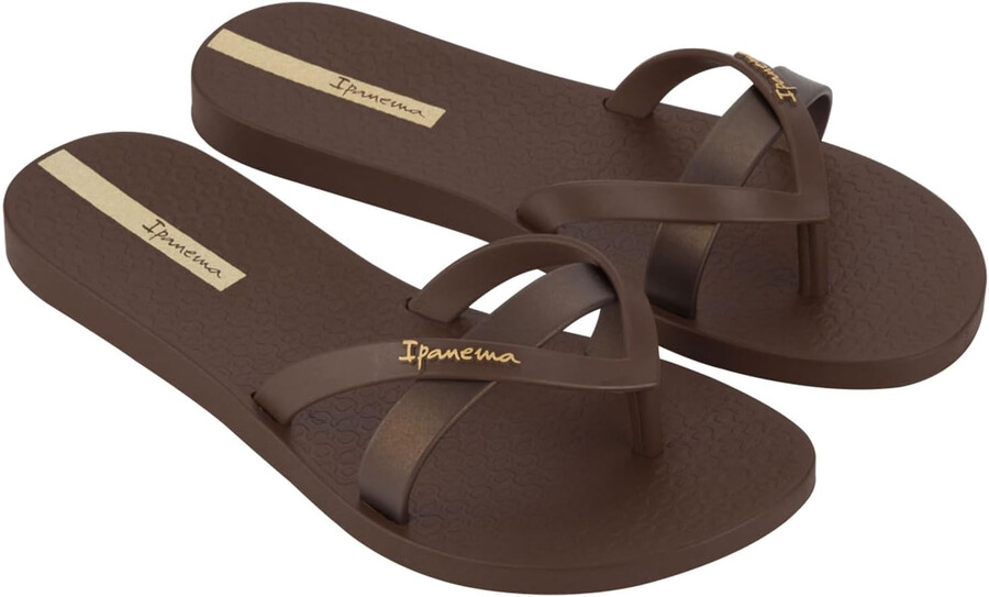 ipanema womens kirei flip flops brownbronze 8 flip-flops