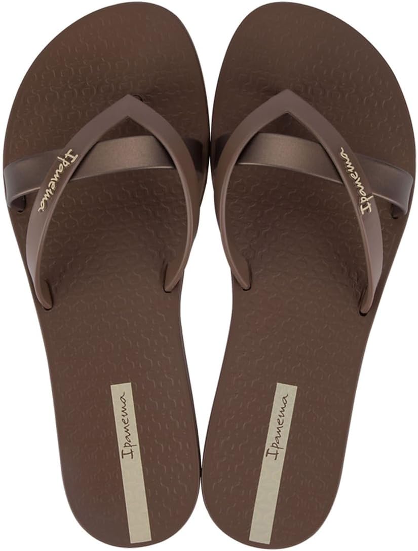 ipanema womens kirei flip flops brownbronze 8 flip-flops