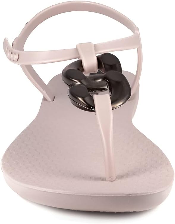 ipanema womens class connect sandals - comfortable and trendy open toe t-strap sandals with adjustable back strap closure beigebeige 9 flip-flops
