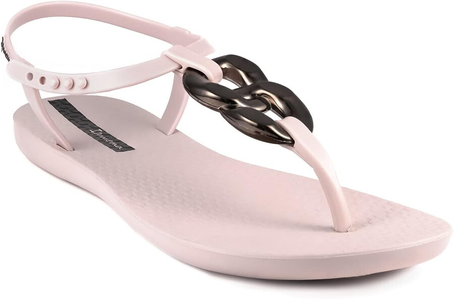 ipanema womens class connect sandals - comfortable and trendy open toe t-strap sandals with adjustable back strap closure beigebeige 9 flip-flops