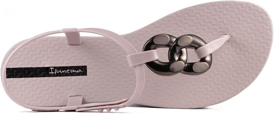 ipanema womens class connect sandals - comfortable and trendy open toe t-strap sandals with adjustable back strap closure beigebeige 9 flip-flops