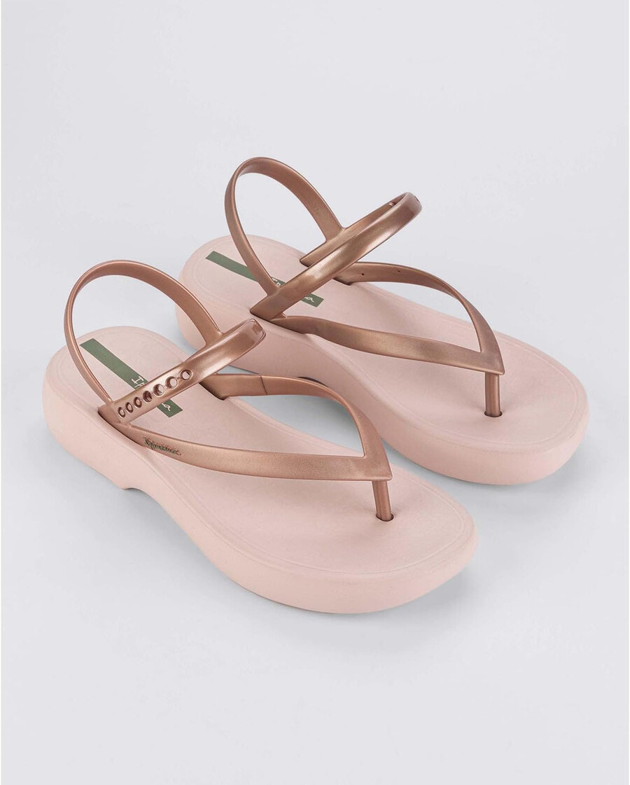 ipanema womens verano sandal - womens platform sandals thong sandal with adjustable ankle strap low wedges pvc sandals for women pinkpink 6 flip-flops