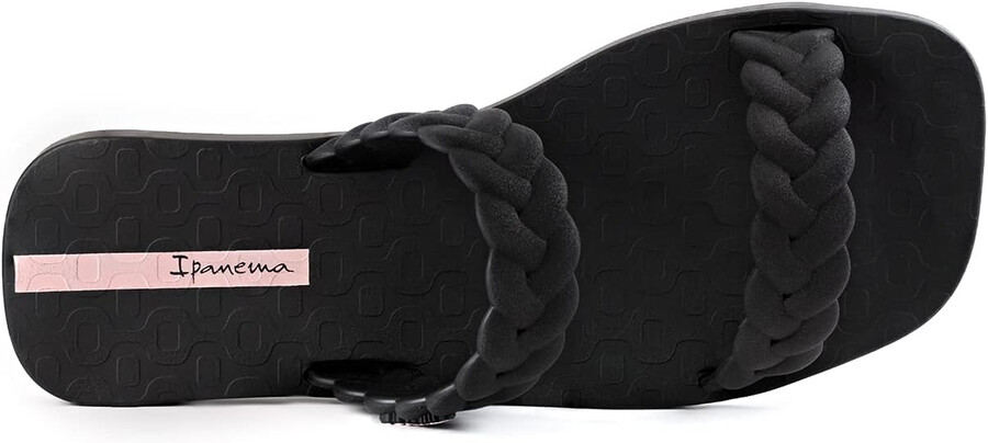 ipanema womens fever slides - comfortable and trendy slip-on sandals flip flops for women with braided double straps black 6 slides