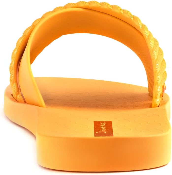 ipanema womens street ii slides - comfortable and trendy slip-on sandals flip flops for women with wide minimalist crisscross upper orangeorange 6 flip-flops