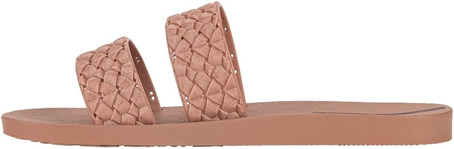 ipanema renda ii fem womens slides - slip-on sandals for women with woven straps dressy slides summer dress sandals flats with cushioned footbed for women glitter pink size 7 shoes