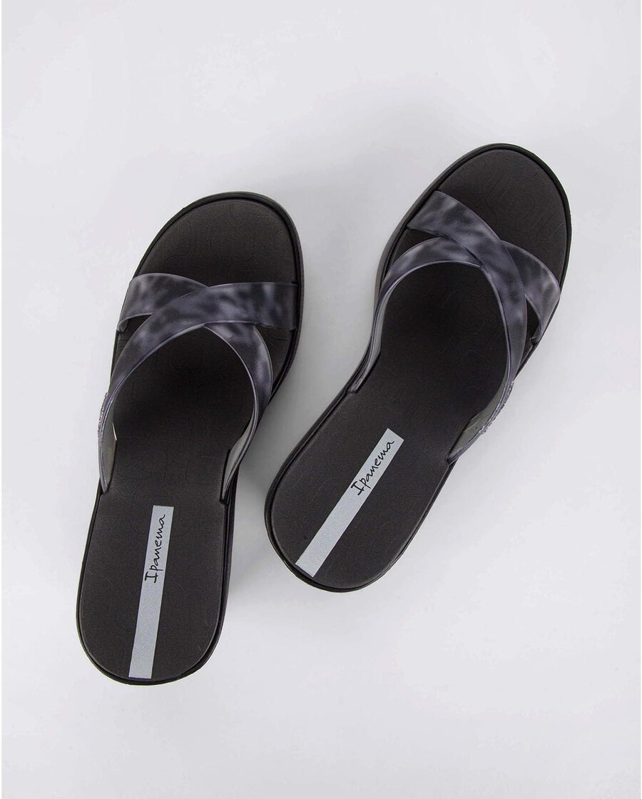 ipanema high fashion womens platform slides - comfortable slip on platform sandals for women dressy summer heels wedge sandals summer dress sandals womens platform sandals blackgrey size 6 slides
