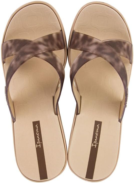 ipanema high fashion womens platform slides - comfortable slip on platform sandals for women dressy summer heels wedge sandals summer dress sandals womens platform sandals beigeclear size 6 slides