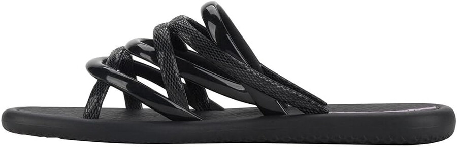 ipanema womens meu sol slides blacklilac size 6 slides
